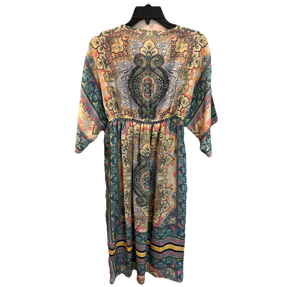 Sundance Dress Bella Verona Boho Mixed Print Sz Small Resort Vacation - Picture 7 of 8